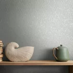 Ritus: Modern ezüst szürke rombusz mintás (mosható) vlies-vinyl tapéta