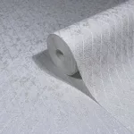 Ritus: Modern gyöngyházfehér rombusz mintás (mosható) vlies-vinyl tapéta