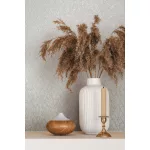 Ritus: Modern gyöngyházfehér rombusz mintás (mosható) vlies-vinyl tapéta