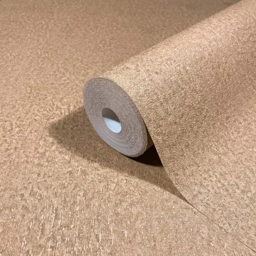 Ritus: Matt karamellbarna matt beton hatású (mosható) vlies-vinyl tapéta
