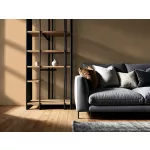 Ritus: Matt karamellbarna matt beton hatású (mosható) vlies-vinyl tapéta