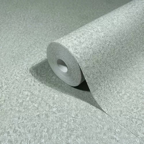 Ritus: Matt zöldes-szürke beton hatású (mosható) vlies-vinyl tapéta