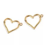 Arany szív medál 21x25 mm