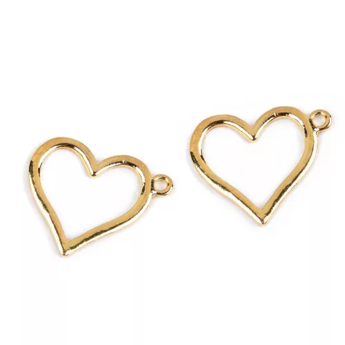 Arany szív medál 21x25 mm