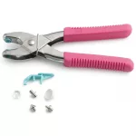 Prym Love Pink multifunkciós patentozó, ringliző és lyukasztó készülék