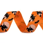 Ripsz szalag Halloweenes mintákkal 25 mm-es
