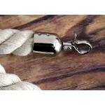 Fém kötél végződés karabinerrel táskafülre/vastag zsinórra