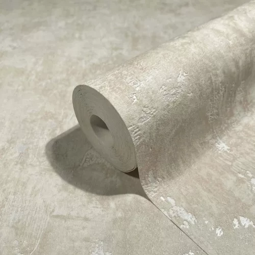 Naomi: Homokbézs betonhatású (mosható) vlies alapon hab felületű tapéta