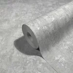 Naomi: Modern szürke-ezüst betonhatású (mosható) vlies alapon hab felületű tapéta