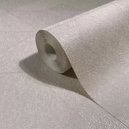   Naomi: Modern selyem bézs geometriai mintás (mosható) vlies alapon hab felületű tapéta