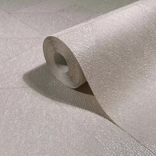 Naomi: Modern selyem bézs geometriai mintás (mosható) vlies alapon hab felületű tapéta