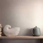 Naomi: Modern selyem bézs geometriai mintás (mosható) vlies alapon hab felületű tapéta