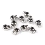 Fém rozsdamentes rugós, zsinór szabályozó, zsinórvég 14x18 mm (egy lyukas) több FÉMES színben