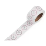 Papír öntapadós ragasztó TÖBB FAJTA Handmade with love, thank you Ø25 mm