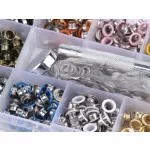 Ringli készlet (belső Ø5 mm / külső Ø8 mm) kézi lyukasztó szerszámmal