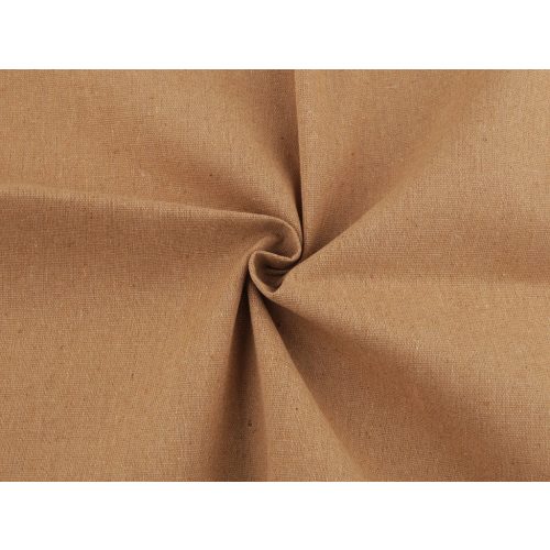 Sötét bézs vastag prémium molinó (textil, nyers vászon) 195 gramm/m² méteráru (#10)