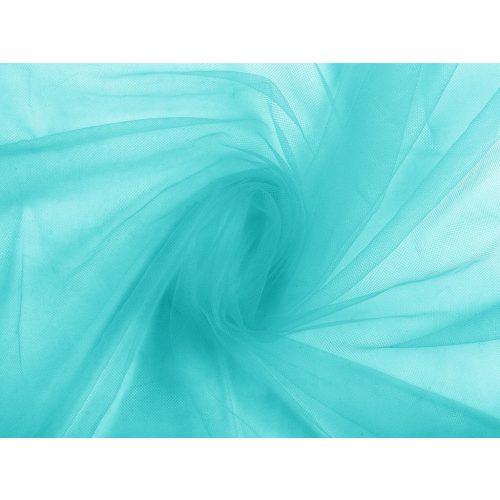 AKCIÓS: Türkiz fátyol tüll (160 cm széles) (#8)