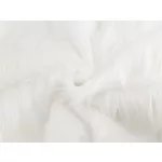 Fehér hosszúszőrű műszőrme 20*150 cm-es csíkokra szabva