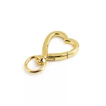 Szívecske fém karabiner forgós fejjel (1 cm-es) több színben