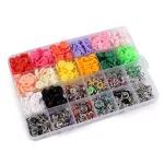 Rózsaszín kézi prés, patent és bébi patent készlet