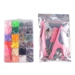 Rózsaszín kézi prés, patent és bébi patent készlet