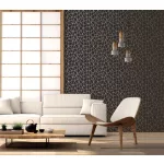 Metálos kollekció Speciel FX2: Antracit geometrikus háló mintás (mosható) vlies-vinyl tapéta