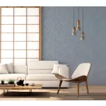 Metálos kollekció Speciel FX2: Égszínkék geometrikus háló mintás (mosható) vlies-vinyl tapéta