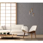 Metálos kollekció Speciel FX2: Melegszürke geometrikus háló mintás (mosható) vlies-vinyl tapéta