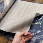 Metálos kollekció Speciel FX2: Mokkabarna bronz-ezüst erezetcsíkos (mosható) vlies-vinyl tapéta