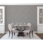 Metálos kollekció Speciel FX2: Mokkabarna bronz-ezüst erezetcsíkos (mosható) vlies-vinyl tapéta