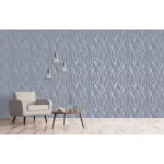 Metálos kollekció Speciel FX2: Acélkék alapon finom metál ívhullámos (mosható) vlies-vinyl tapéta