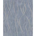 Metálos kollekció Speciel FX2: Acélkék alapon finom metál ívhullámos (mosható) vlies-vinyl tapéta