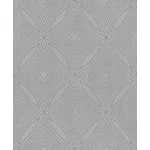Metálos kollekció Speciel FX2: Ezüstbézs geometrikus ívmintás (mosható) vlies-vinyl tapéta