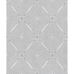 Metálos kollekció Speciel FX2: Gyöngyszürke geometrikus sugárjáték mintás (mosható) vlies-vinyl tapéta