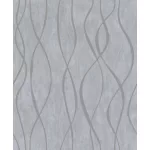Metálos kollekció Speciel FX2: Gyöngyszürke lágy hullámvonalas (mosható) vlies-vinyl tapéta