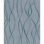 Metálos kollekció Speciel FX2: Kék alapon türkizes-metál finom ívhullámos (mosható) vlies-vinyl tapéta