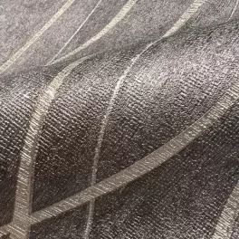   Metálos kollekció Speciel FX2: Grafitszürke alapon finom ívhullámos (mosható) vlies-vinyl tapéta