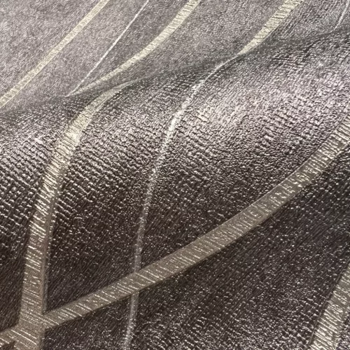 Metálos kollekció Speciel FX2: Grafitszürke alapon finom ívhullámos (mosható) vlies-vinyl tapéta