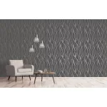 Metálos kollekció Speciel FX2: Grafitszürke alapon finom ívhullámos (mosható) vlies-vinyl tapéta