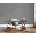 Metálos kollekció Speciel FX2: Barna alapon koptatott damaszt mintás (mosható) vlies-vinyl tapéta