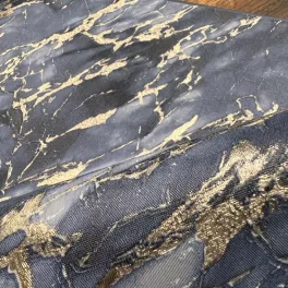   Metálos kollekció Speciel FX2: Éjkék-arany márványerezetes (mosható) vlies-vinyl tapéta
