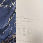 Metálos kollekció Speciel FX2: Éjkék-arany márványerezetes (mosható) vlies-vinyl tapéta