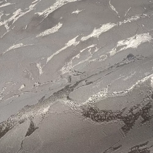 Metálos kollekció Speciel FX2: Hamuszürke ezüstfényű márványmintás (mosható) vlies-vinyl tapéta