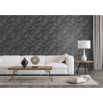 Metálos kollekció Speciel FX2: Grafitfekete ezüstösen erezett márványmintás (mosható) vlies-vinyl tapéta
