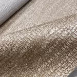 Metálos kollekció Speciel FX2: Aranybarna metál bőrtextúrás (mosható) vlies-vinyl tapéta