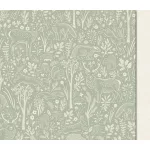 Little Dreamers: Erdő mintás zsályazöld (mosható) vlies-vinyl tapéta