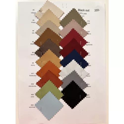 Fényzáró sötétítő és hőszigetelő függöny (blackout) - több színben