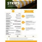 Strips csíkos rendkívül ellenálló vízálló, UV-álló kültéri bútorszövet - 16 színben