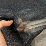 Fekete a. kék csillámos (glitter) tüll (#16)