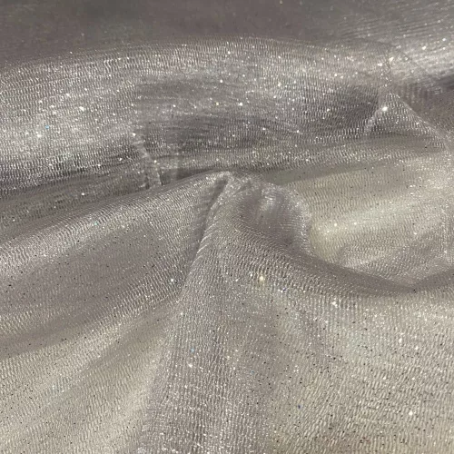 0,48 m EGYBEN KÉRHETŐ Ezüst szürke a. ezüst csillámos (glitter) tüll (#8)